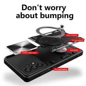 Forcell Samsung Galaxy A33 5G Camshield Magnetic Holder Θήκη Σκληρή - Pink