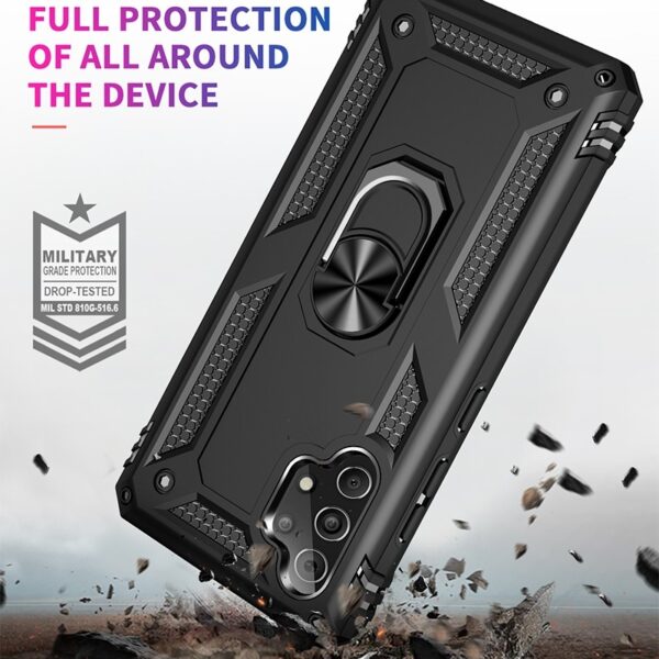 Forcell Samsung Galaxy A32 4G Shockproof Holder Θήκη Σκληρή - Black