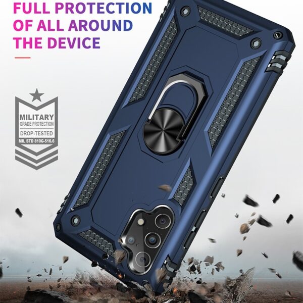 Forcell Samsung Galaxy A32 4G Shockproof Holder Θήκη Σκληρή - Blue
