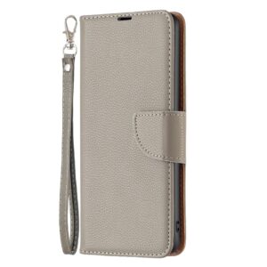 Tel1 Samsung Galaxy A25 5G Litchi Holder & Card Slots Θήκη Βιβλίο - Grey