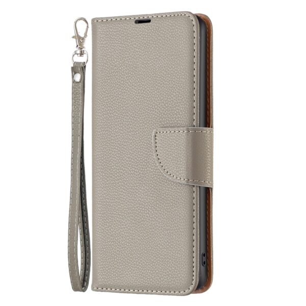 Tel1 Samsung Galaxy A25 5G Litchi Holder & Card Slots Θήκη Βιβλίο - Grey