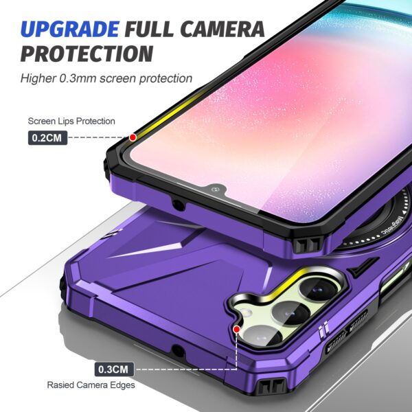 Forcell Samsung Galaxy A25 5G MagSafe Shockproof Holder Θήκη Σκληρή - Purple