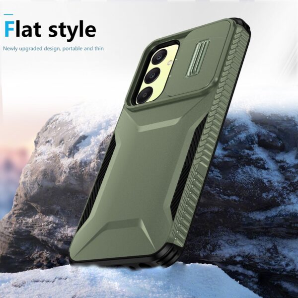 Forcell Samsung Galaxy A25 5G Sliding Camshield Θήκη Σκληρή - Alpine Green