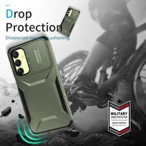 Forcell Samsung Galaxy A25 5G Sliding Camshield Θήκη Σκληρή - Alpine Green