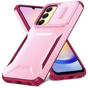 Forcell Samsung Galaxy A25 5G Sliding Camshield Θήκη Σκληρή - Pink