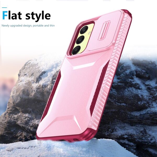 Forcell Samsung Galaxy A25 5G Sliding Camshield Θήκη Σκληρή - Pink