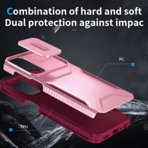 Forcell Samsung Galaxy A25 5G Sliding Camshield Θήκη Σκληρή - Pink