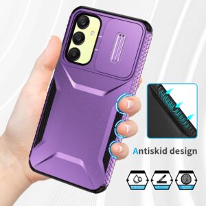 Forcell Samsung Galaxy A25 5G Sliding Camshield Θήκη Σκληρή - Purple