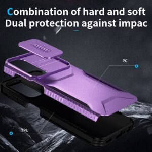 Forcell Samsung Galaxy A25 5G Sliding Camshield Θήκη Σκληρή - Purple