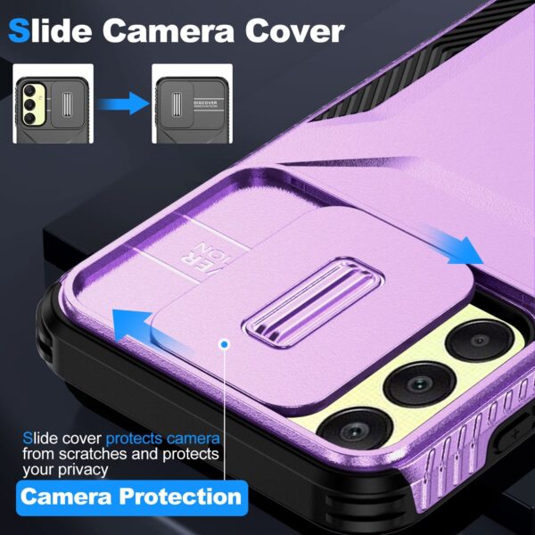 Forcell Samsung Galaxy A25 5G Sliding Camshield Θήκη Σκληρή - Purple