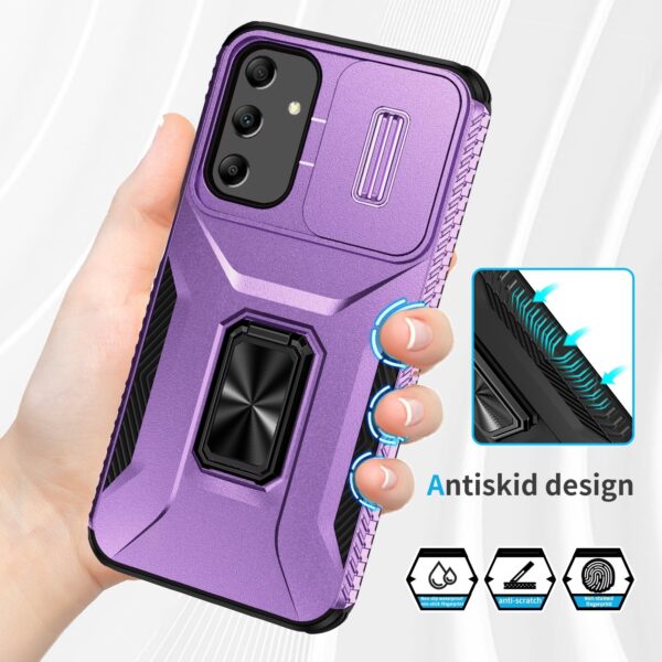 Forcell Samsung Galaxy A25 5G Sliding Camshield Holder Θήκη Σκληρή - Purple