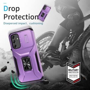 Forcell Samsung Galaxy A25 5G Sliding Camshield Holder Θήκη Σκληρή - Purple