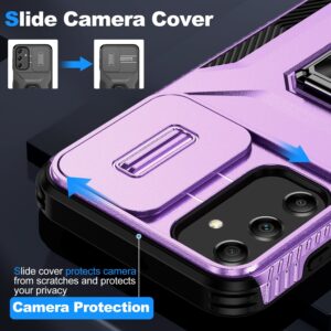 Forcell Samsung Galaxy A25 5G Sliding Camshield Holder Θήκη Σκληρή - Purple