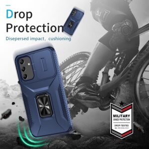 Forcell Samsung Galaxy A25 5G Sliding Camshield Holder Θήκη Σκληρή - blue