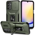 Forcell Samsung Galaxy A25 5G Sliding Camshield Holder Θήκη Σκληρή - Green