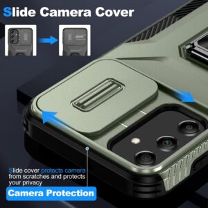 Forcell Samsung Galaxy A25 5G Sliding Camshield Holder Θήκη Σκληρή - Green