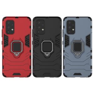 Forcell Samsung Galaxy A32 4G Shockproof Magnetic Ring Holder Θήκη Σκληρή - Black