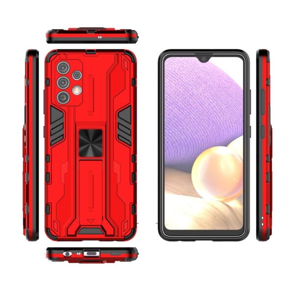 Forcell Samsung Galaxy A32 4G Supersonic Shockproof with Holder Θήκη Σκληρή - Red