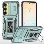 Forcell Samsung Galaxy A35 5G / A55 5G Armor Camera Shield with Stand Θήκη Σκληρή - Green