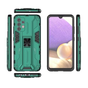 Forcell Samsung Galaxy A32 4G Supersonic Shockproof with Holder Θήκη Σκληρή - Green