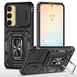 Forcell Samsung Galaxy A35 5G / A55 5G Armor Camera Shield with Stand Θήκη Σκληρή - Black