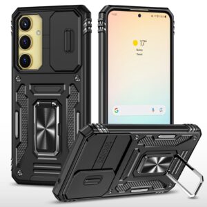 Forcell Samsung Galaxy A35 5G / A55 5G Armor Camera Shield with Stand Θήκη Σκληρή - Black