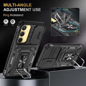 Forcell Samsung Galaxy A35 5G / A55 5G Armor Camera Shield with Stand Θήκη Σκληρή - Black