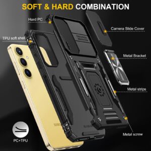 Forcell Samsung Galaxy A35 5G / A55 5G Armor Camera Shield with Stand Θήκη Σκληρή - Black