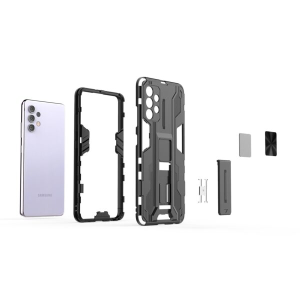 Forcell Samsung Galaxy A32 4G Supersonic Shockproof with Holder Θήκη Σκληρή - Black