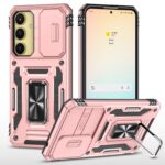 Forcell Samsung Galaxy A35 5G / A55 5G Armor Camera Shield with Stand Θήκη Σκληρή - Rose Gold