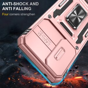 Forcell Samsung Galaxy A35 5G / A55 5G Armor Camera Shield with Stand Θήκη Σκληρή - Rose Gold