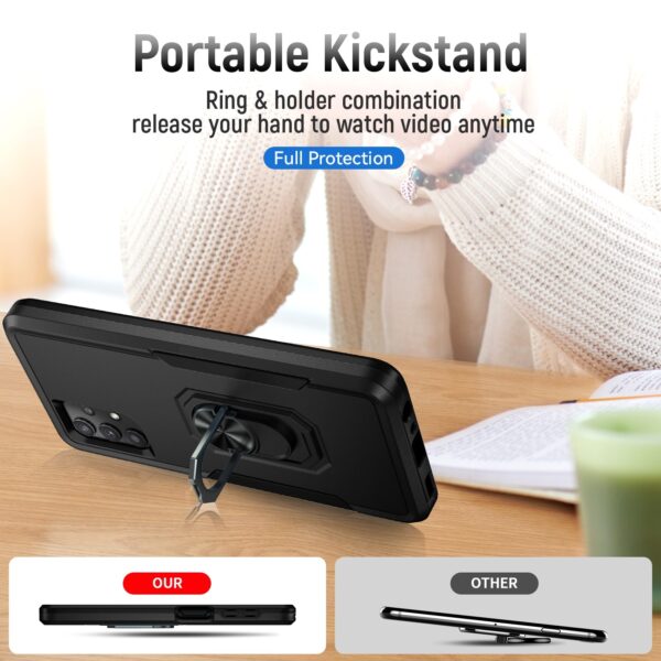 Forcell Samsung Galaxy A32 4G Pioneer Armor Holder Θήκη Σκληρή - Black