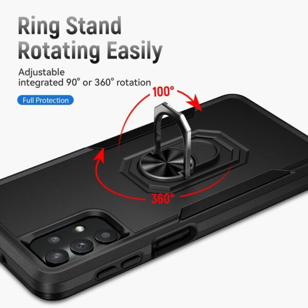 Forcell Samsung Galaxy A32 4G Pioneer Armor Holder Θήκη Σκληρή - Black