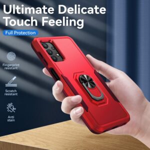 Forcell Samsung Galaxy A32 4G Pioneer Armor Holder Θήκη Σκληρή - Red