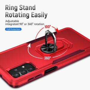 Forcell Samsung Galaxy A32 5G Pioneer Armor Holder Θήκη Σκληρή - Red