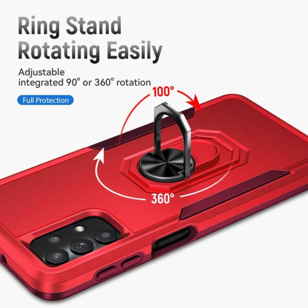 Forcell Samsung Galaxy A32 5G Pioneer Armor Holder Θήκη Σκληρή - Red