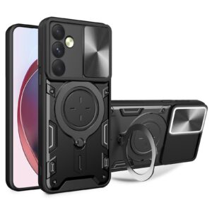 Forcell Samsung Galaxy A35 5G Sliding Camshield Magnetic Holder Θήκη Σκληρή - Black