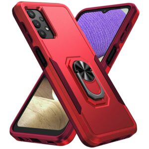 Forcell Samsung Galaxy A32 5G Pioneer Armor Holder Θήκη Σκληρή - Red