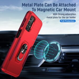 Forcell Samsung Galaxy A32 5G Pioneer Armor Holder Θήκη Σκληρή - Red