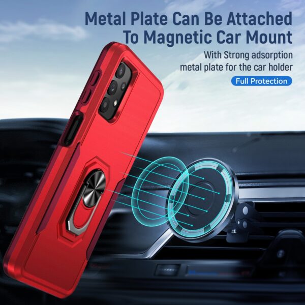 Forcell Samsung Galaxy A32 5G Pioneer Armor Holder Θήκη Σκληρή - Red