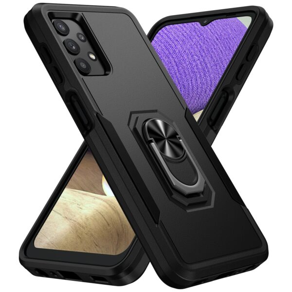 Forcell Samsung Galaxy A32 5G Pioneer Armor Holder Θήκη Σκληρή - Black Forcell Samsung Galaxy A32 5G Pioneer Armor Holder Θήκη Σκληρή - Black