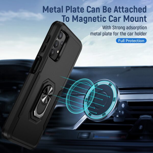 Forcell Samsung Galaxy A32 5G Pioneer Armor Holder Θήκη Σκληρή - Black