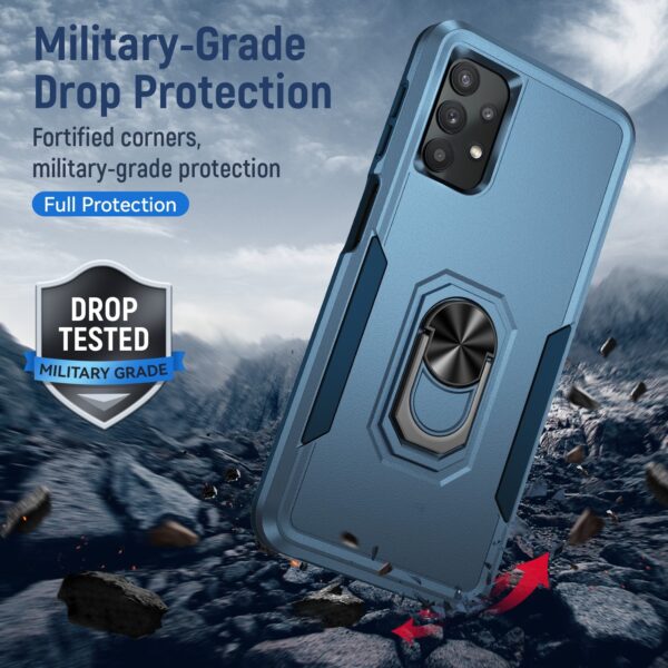 Forcell Samsung Galaxy A32 5G Pioneer Armor Holder Θήκη Σκληρή - Blue