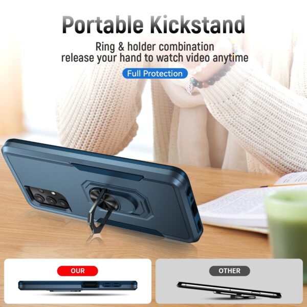 Forcell Samsung Galaxy A32 5G Pioneer Armor Holder Θήκη Σκληρή - Blue