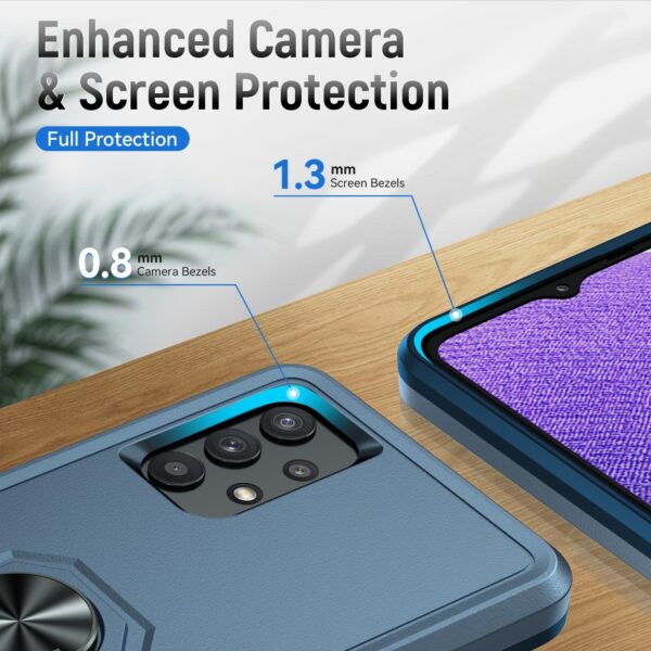 Forcell Samsung Galaxy A32 5G Pioneer Armor Holder Θήκη Σκληρή - Blue