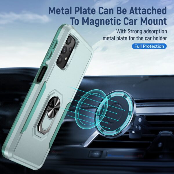 Forcell Samsung Galaxy A32 5G Pioneer Armor Holder Θήκη Σκληρή - Green