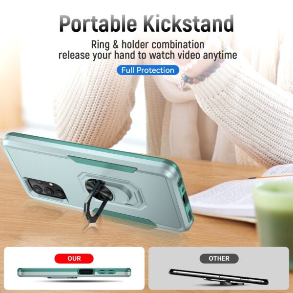 Forcell Samsung Galaxy A32 5G Pioneer Armor Holder Θήκη Σκληρή - Green