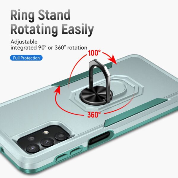 Forcell Samsung Galaxy A32 5G Pioneer Armor Holder Θήκη Σκληρή - Green