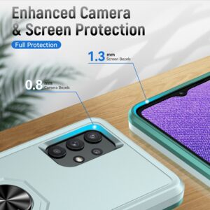 Forcell Samsung Galaxy A32 5G Pioneer Armor Holder Θήκη Σκληρή - Green