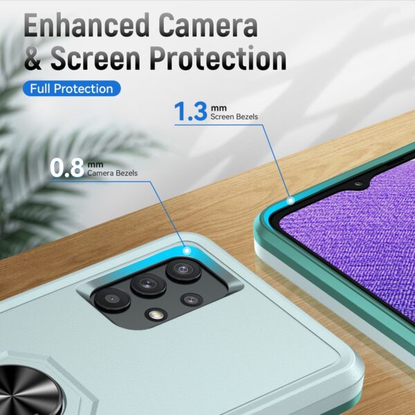 Forcell Samsung Galaxy A32 5G Pioneer Armor Holder Θήκη Σκληρή - Green